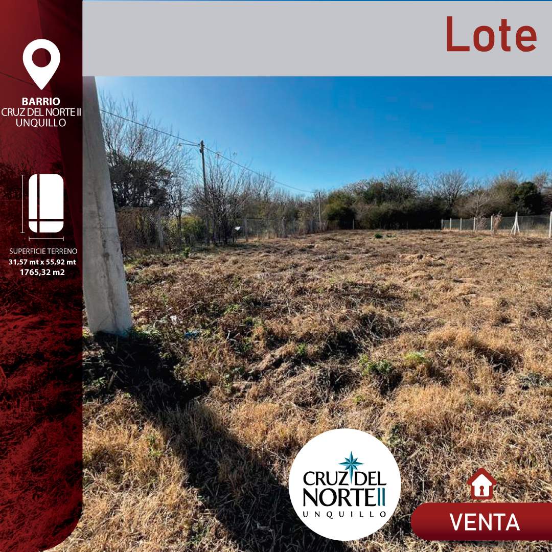 Terreno en Venta - Cruz del Norte II - Unquillo