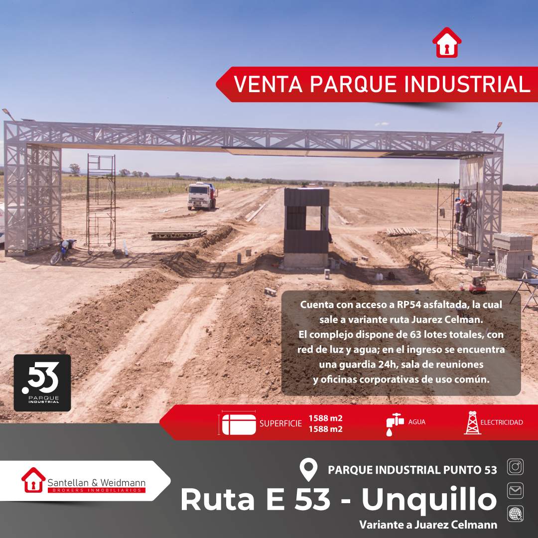 Lote en Venta en Parque Industrial - Unquillo