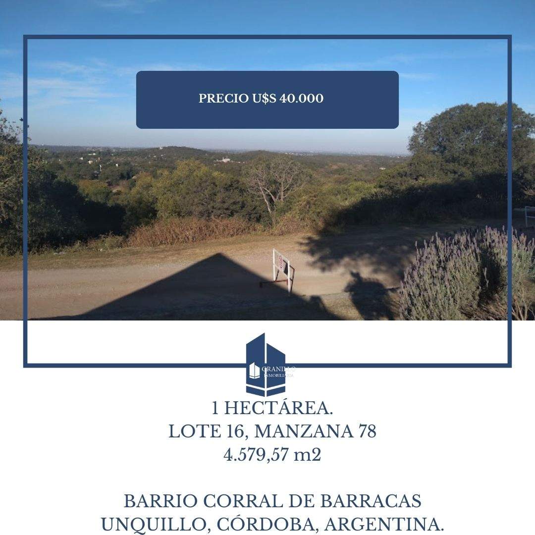 SE VENDE LOTE DE 1 HECTÁREA, BARRIO CORRAL DE BARRANCAS, UNQUILLO