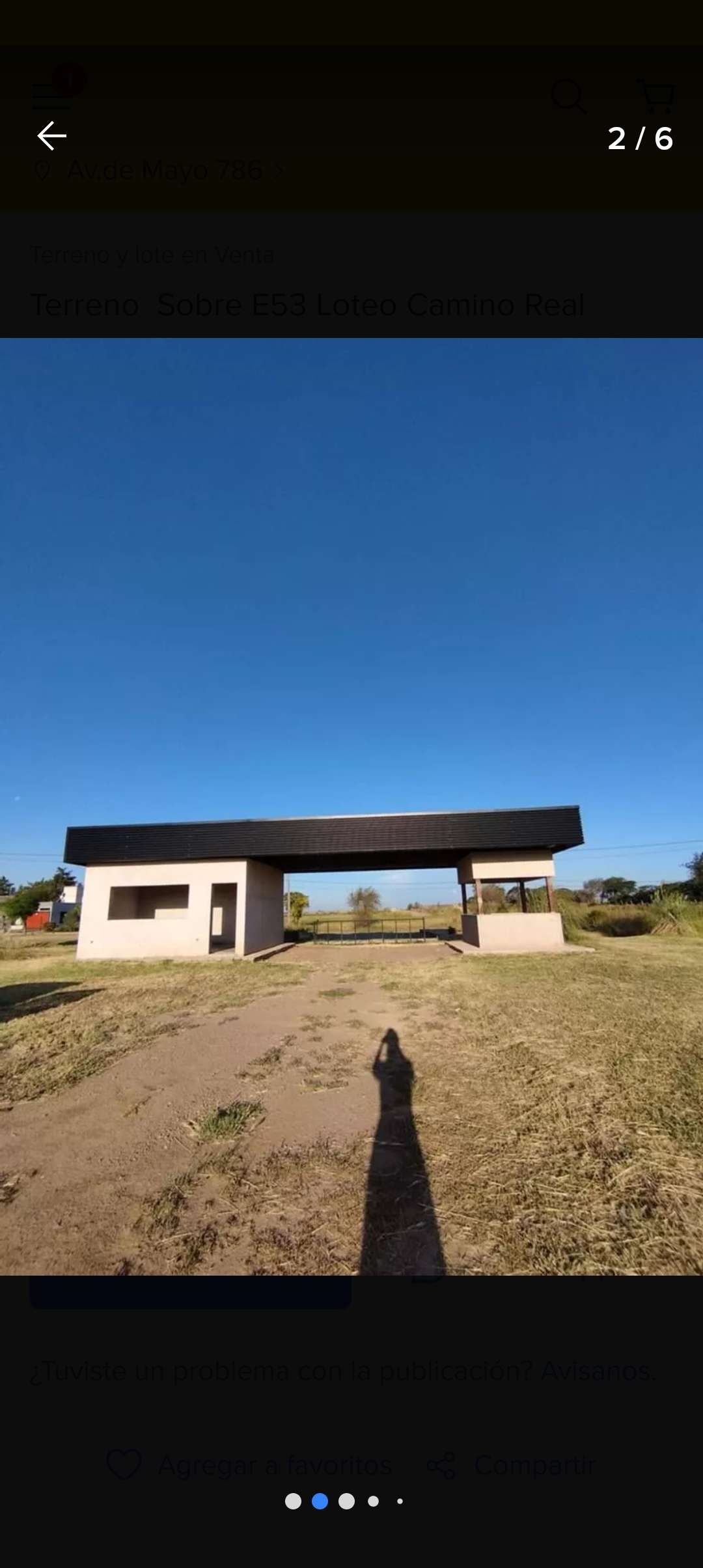 OPORTUNIDAD. LOTE SOBRE E53, CAMINO REAL