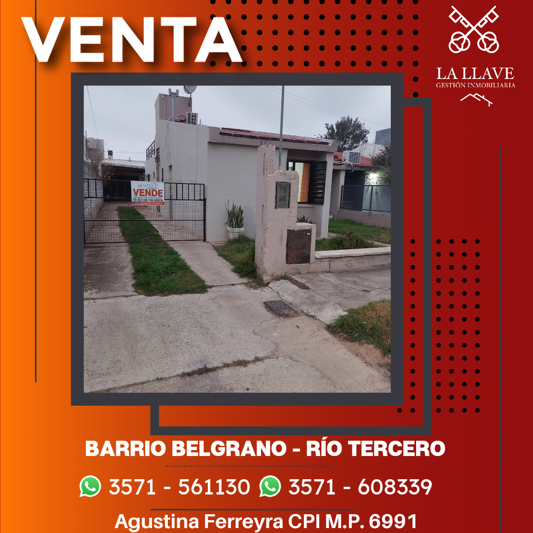 CASA RÍO TERCERO BARRIO BELGRANO