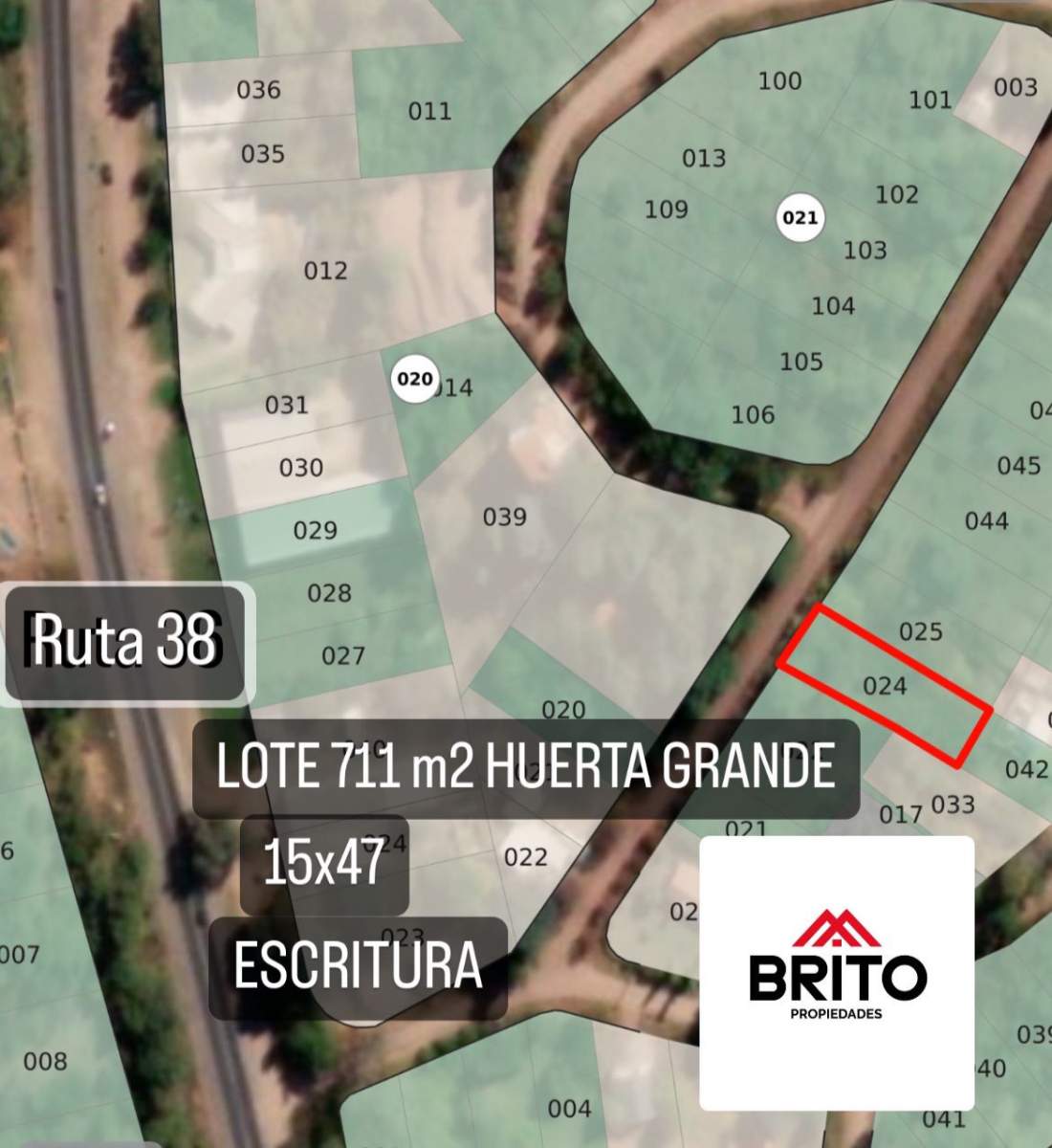 VENTA LOTE HUERTA GRANDE 711M2 OPORTUNIDAD