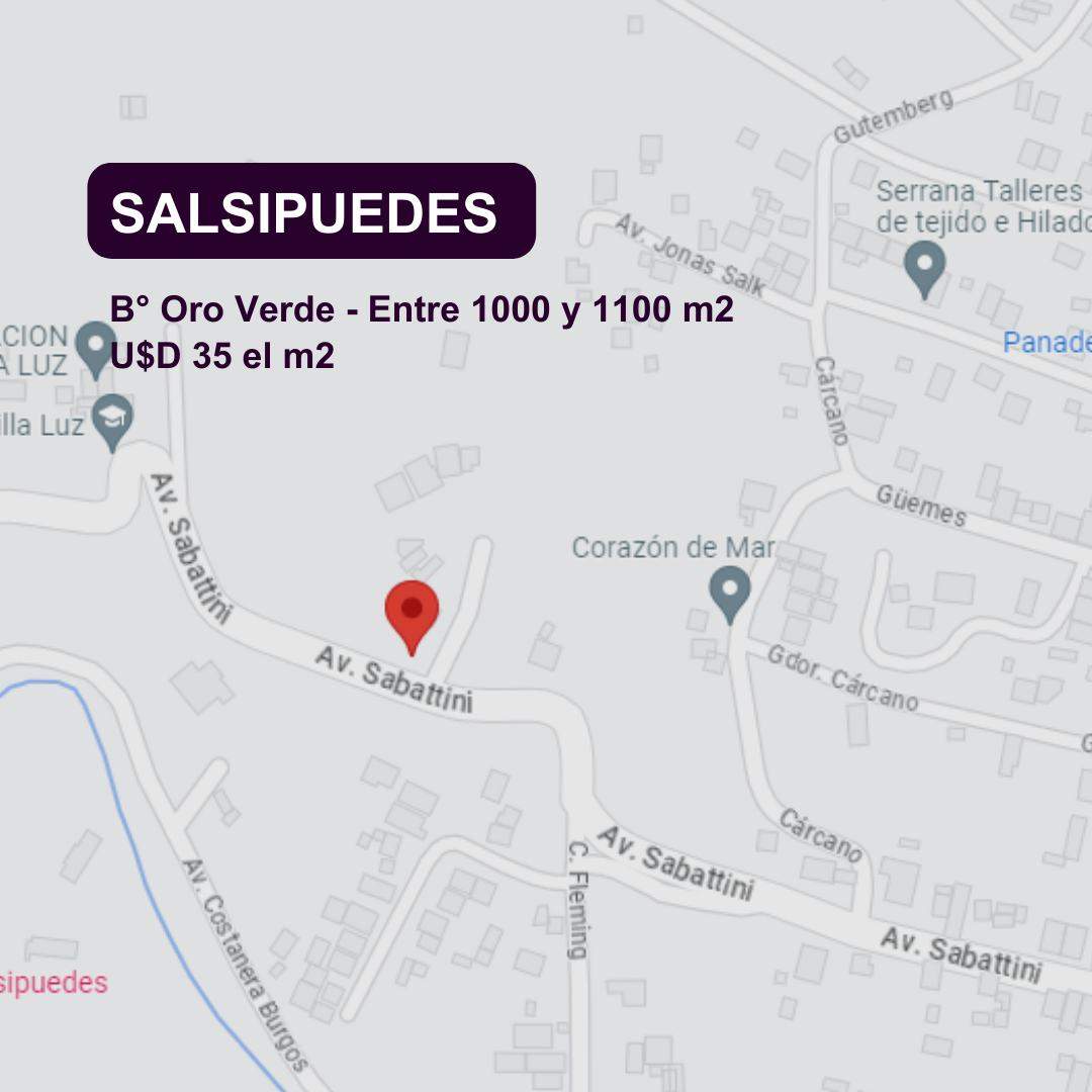 TERRENOS EN VENTA SALSIPUEDES
