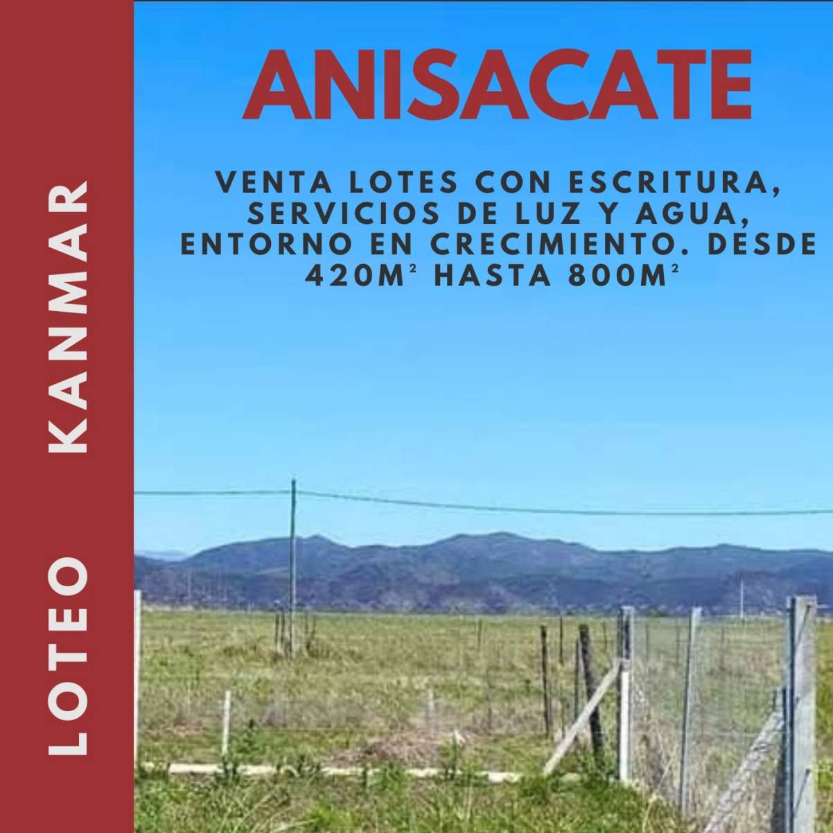 ENCONTRÁ TU LOTE EN ANISACATE