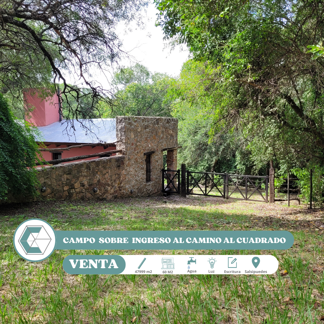 Campo en Venta 47999 m² en Camino Al Cuadrado Rio Ceballos
