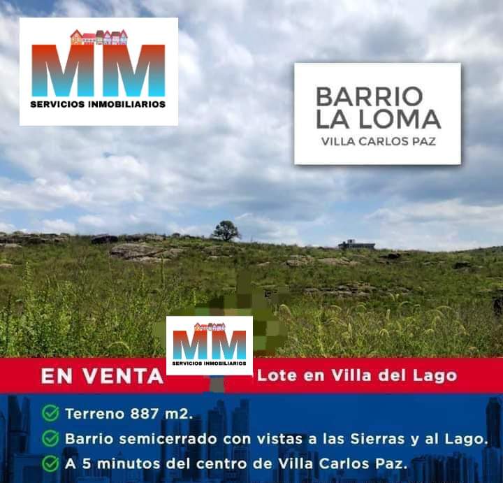 Vendo Lote en barrio La Loma semicerrado, Villa del Lago, a 5 (cinco) minutos de Villa Carlos Paz