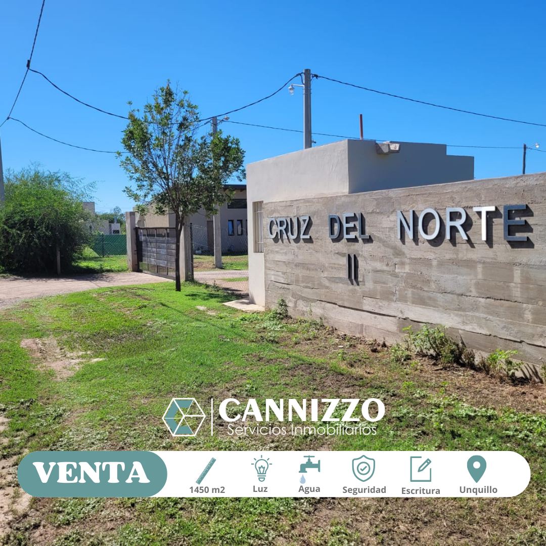 Venta  Lote 1450m2 en Unquillo,En Cruz Del Norte 2, Excelente Entorno.