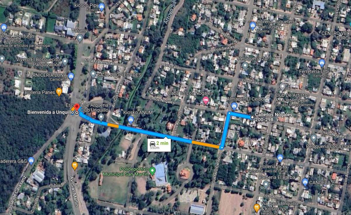 Venta Terreno en Unquillo. De 400 M2 Muy Facil Acceso