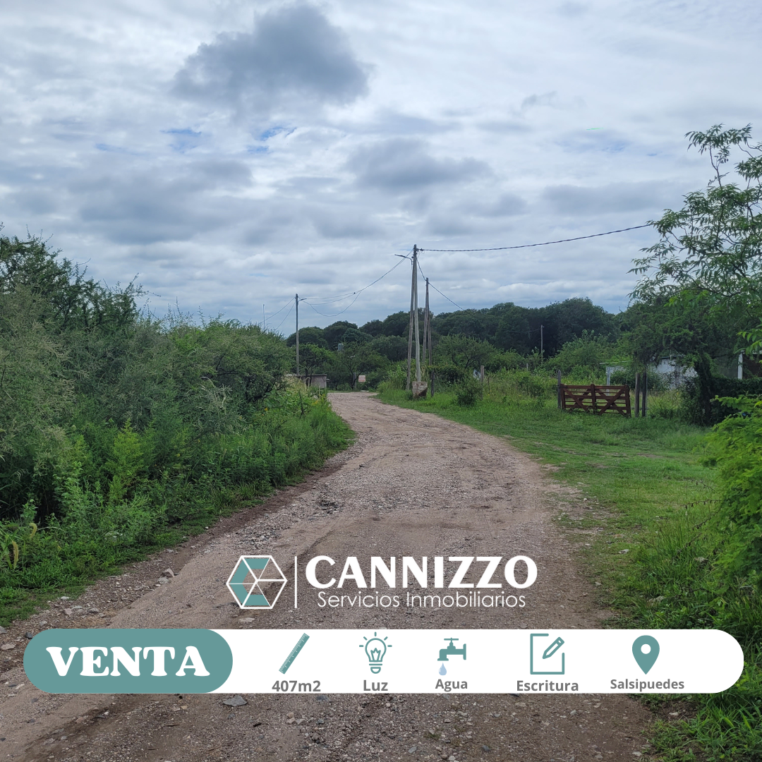 Venta Lote En Salsipuedes 407m2 Excelentes Vistas. Escritura