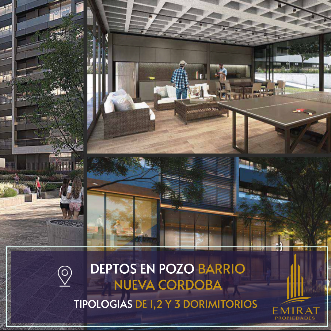 Departamentos en Pozo de 1 - 2 y 3 Dorm. - Barrio Nueva Córdoba