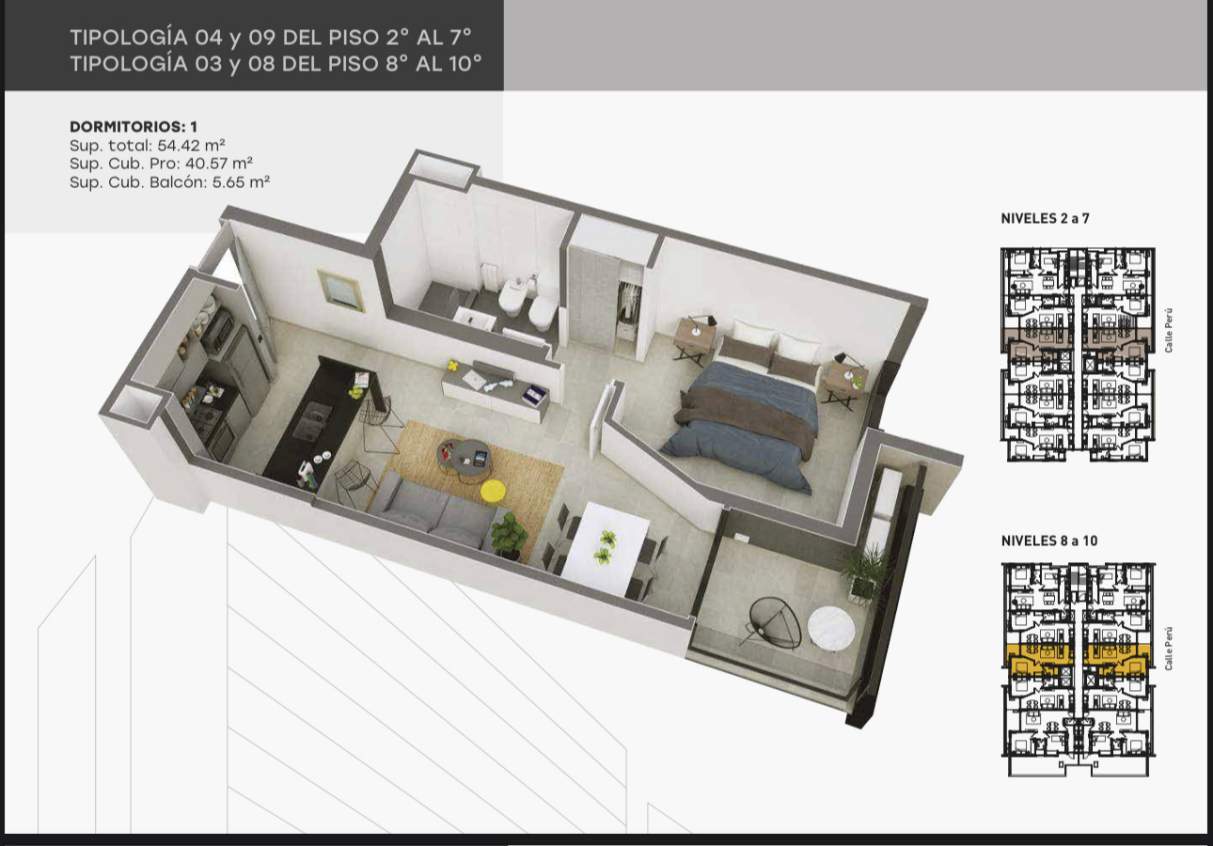 Departamentos en Pozo de 1 - 2 y 3 Dorm. - Barrio Nueva Córdoba