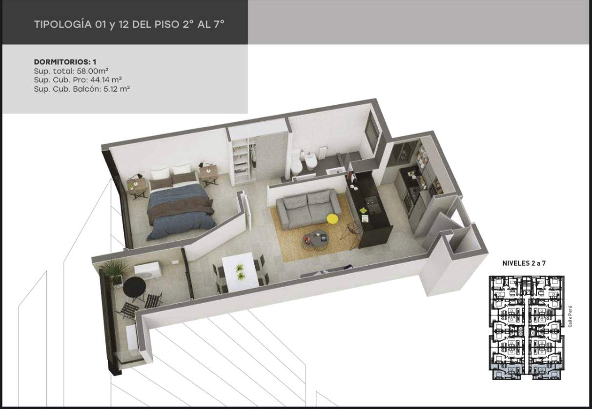 Departamentos en Pozo de 1 - 2 y 3 Dorm. - Barrio Nueva Córdoba