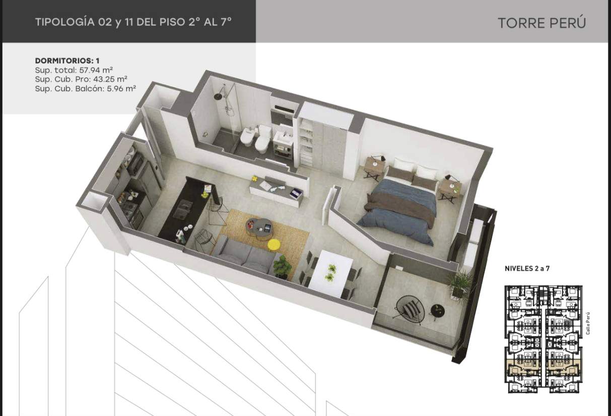 Departamentos en Pozo de 1 - 2 y 3 Dorm. - Barrio Nueva Córdoba