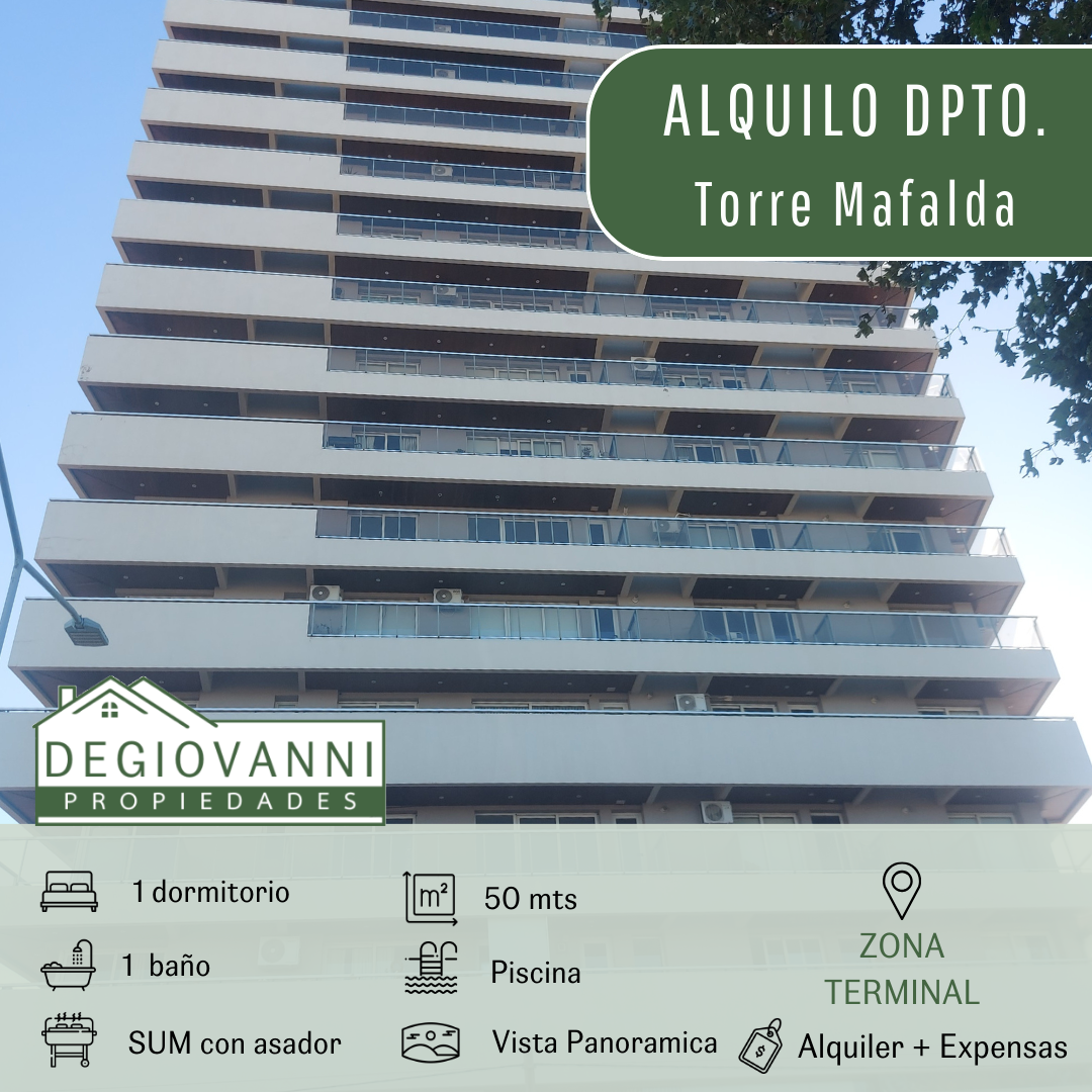 ALQUILER Departamento en Torre Mafalda -  1 Dormitorio