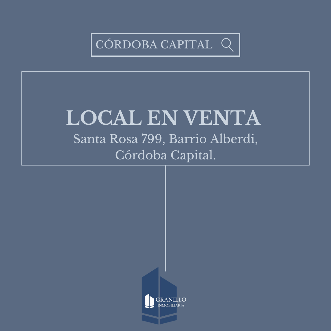 SE VENDE LOCAL COMERCIAL EN CÓRDOBA