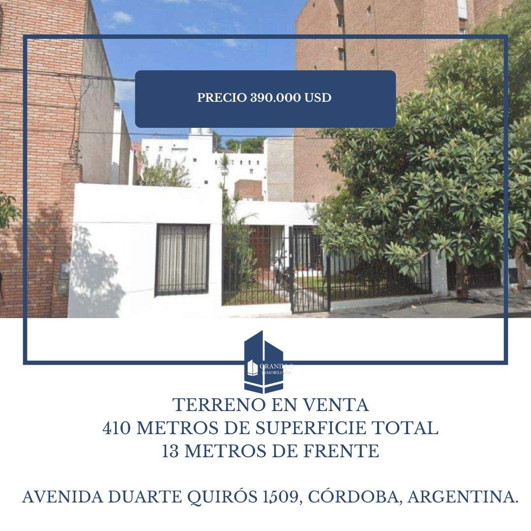 TERRENO EN VENTA, BARRIO ALBERDI CÓRDOBA CAPITAL.