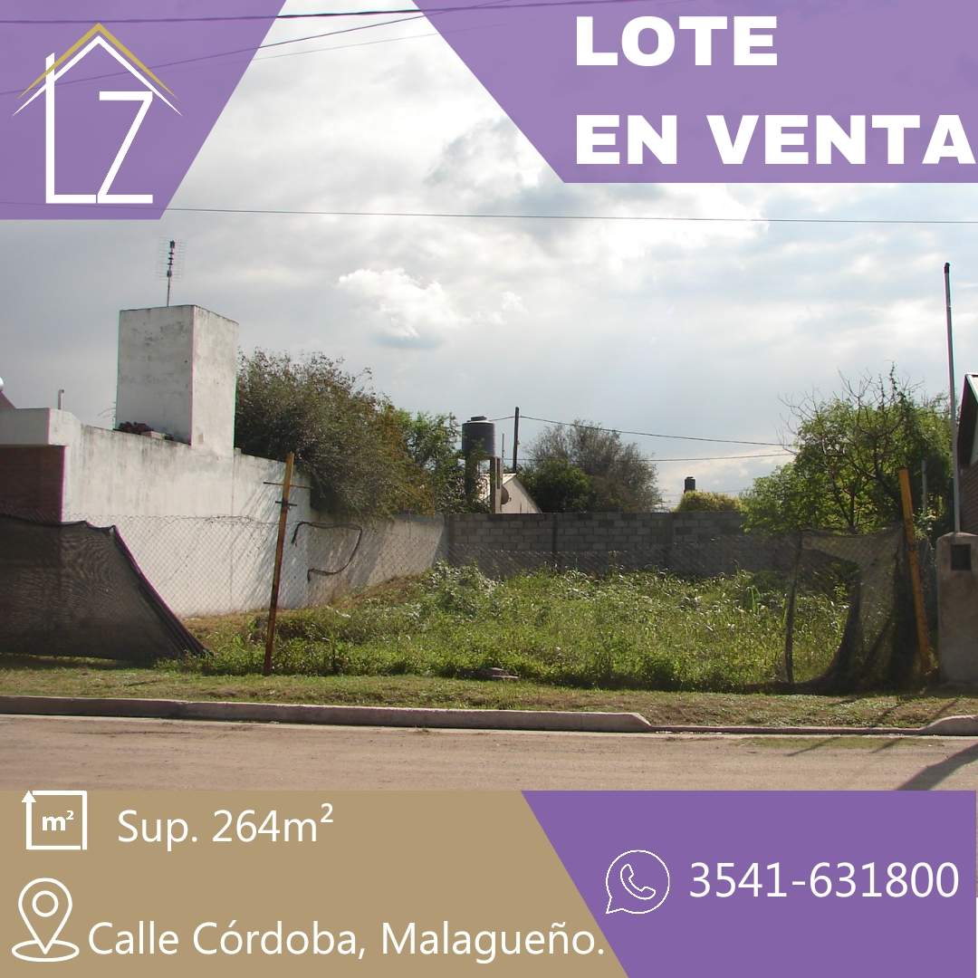 EN VENTA LOTE EN MALAGUEÑO