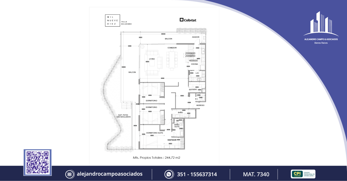 VENDE DEPARTAMENTOS EXCLUSIVOS  en Villa Belgrano