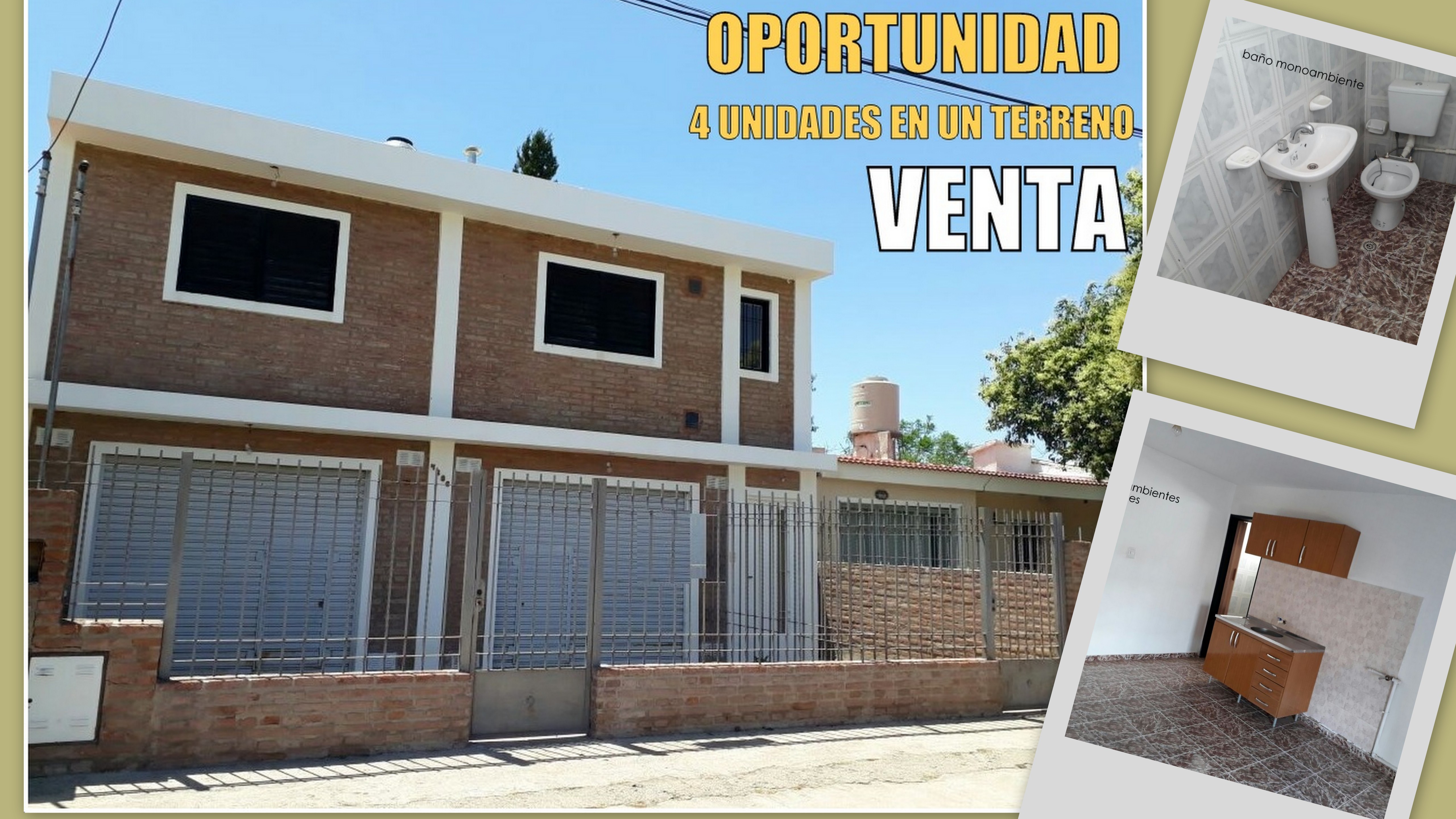 INVERSOR NO LO PIERDAS!!  4 DPTOS   UN SOBRANTE DE TERRENO EN EXCELENTE PRECIO!!!