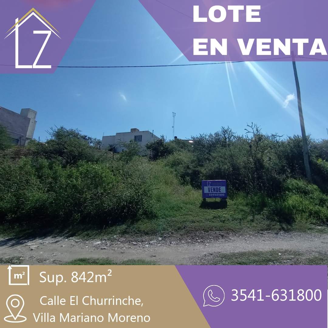 LOTE EN VENTA - VILLA MARIANO MORENO, MALAGUEÑO