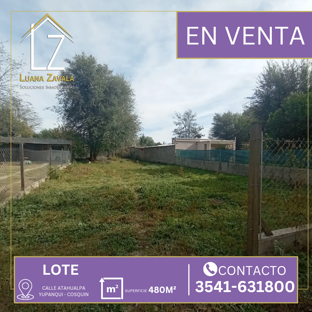 LOTE EN COSQUIN