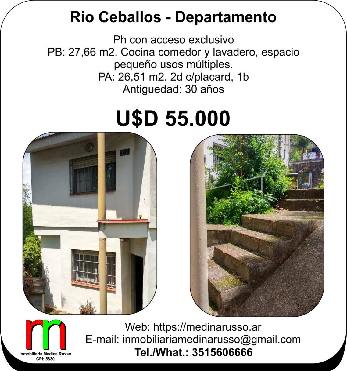 RIO CEBALLOS - DEPARTAMENTO APPTO CREDITO