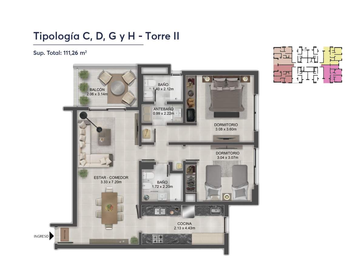 Venta Departamento en Condomio de Lujo - Ciudad de Cordoba