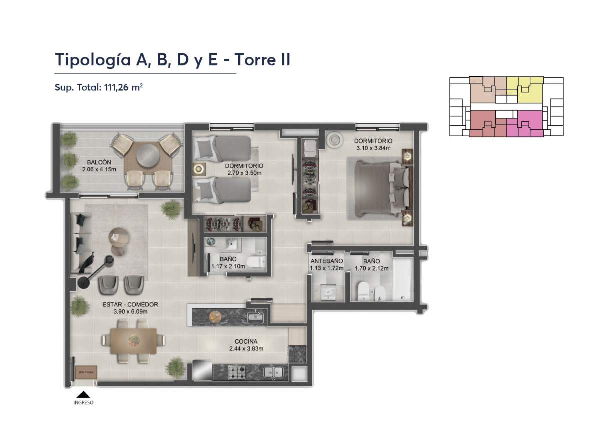 Venta Departamento en Condomio de Lujo - Ciudad de Cordoba