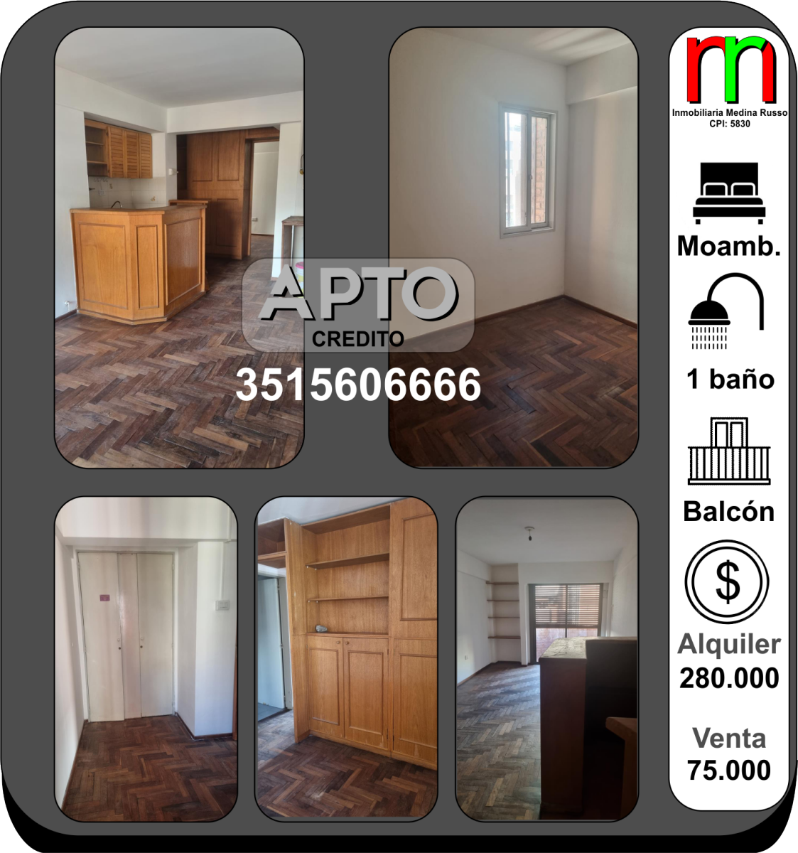 Departamento en Nueva Córdoba (Alquiler o Venta)