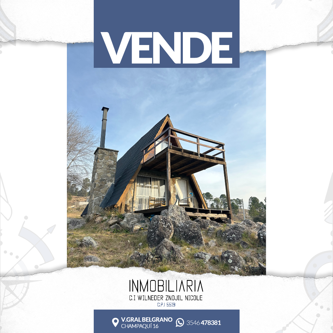 Cabaña en venta en Loma del Tigre - Villa Berna - Córdoba