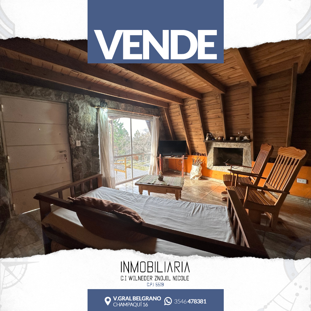 Cabaña en venta en Loma del Tigre - Villa Berna - Córdoba