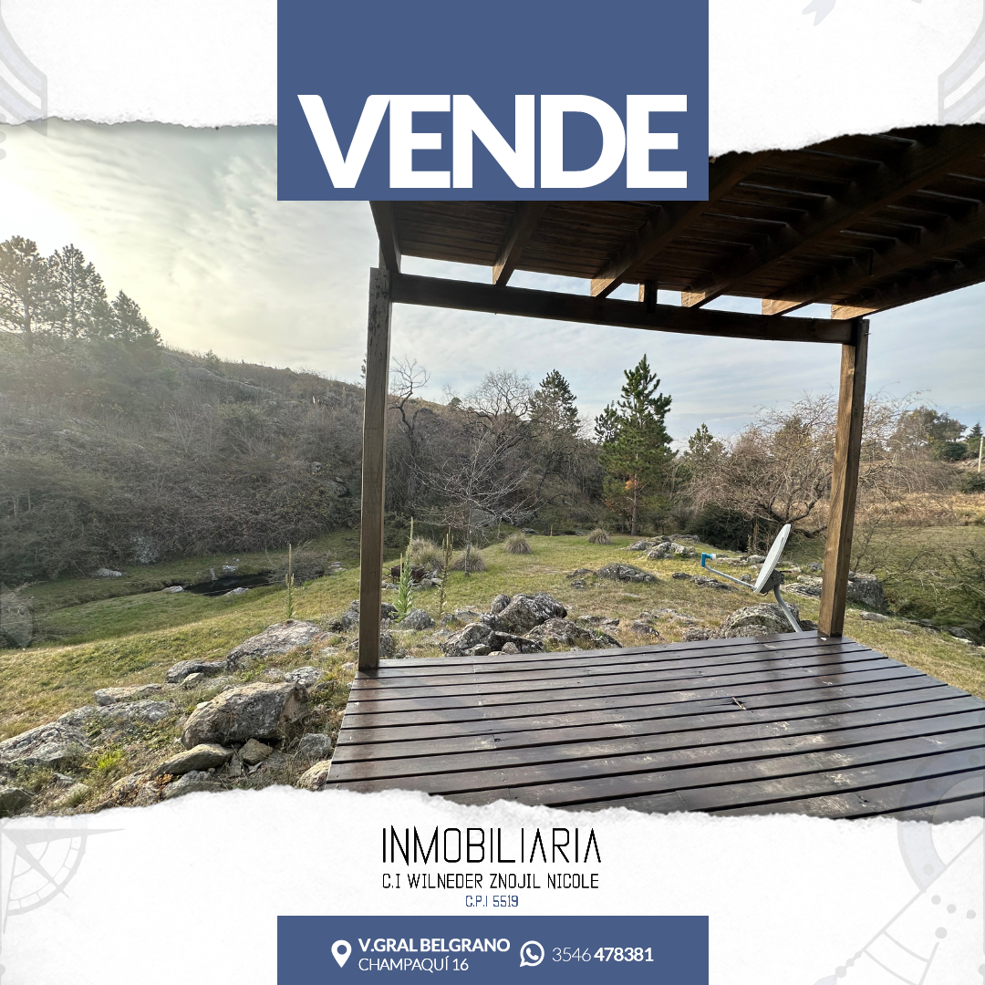 Cabaña en venta en Loma del Tigre - Villa Berna - Córdoba