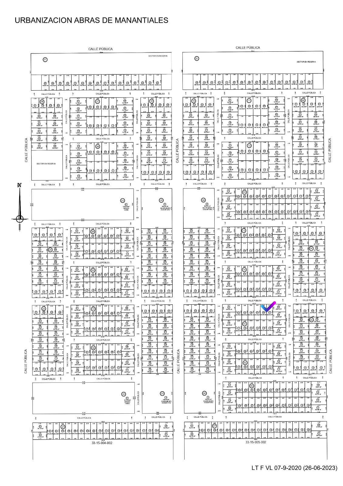 LOTES EN VENTA CONTIGUOS (RESIDENCIAL) EN ABRAS DE MANANTIALES 250 mts2