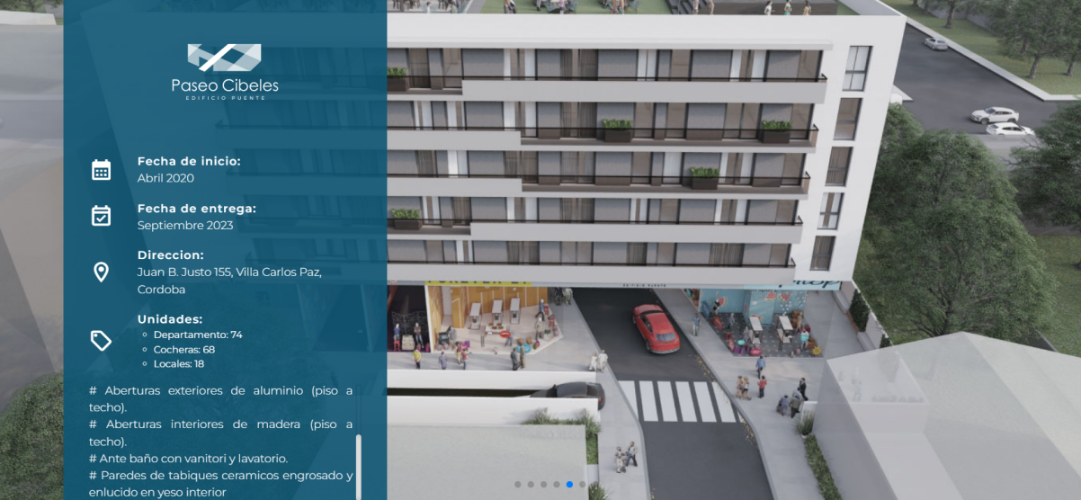 DEPARTAMENTO DE DOS DORM. EN VENTA. VILLA CARLOS PAZ. PASEO CIBELES