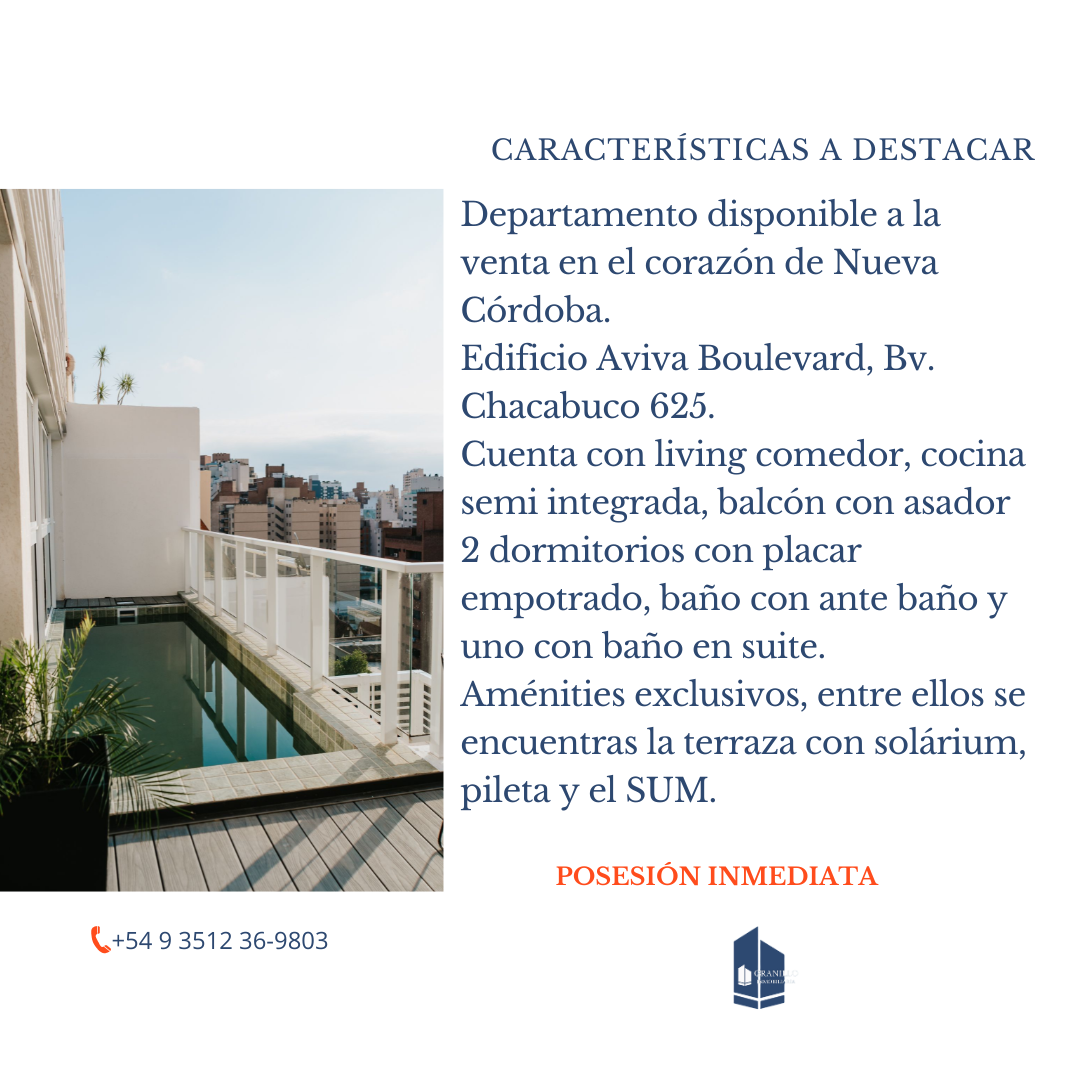 DEPARTAMENTO A ESTRENAR EN VENTA BARRIO NUEVA CÓRDOBA