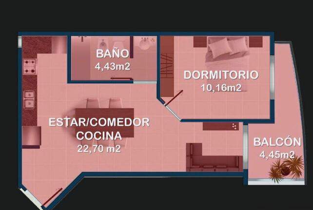 DEPARTAMENTO en VENTA Barrio ALTO ALBERD