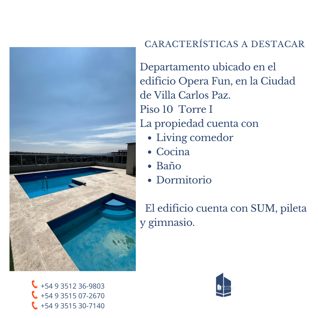 DEPARTAMENTO EN VENTA OPERA FUN