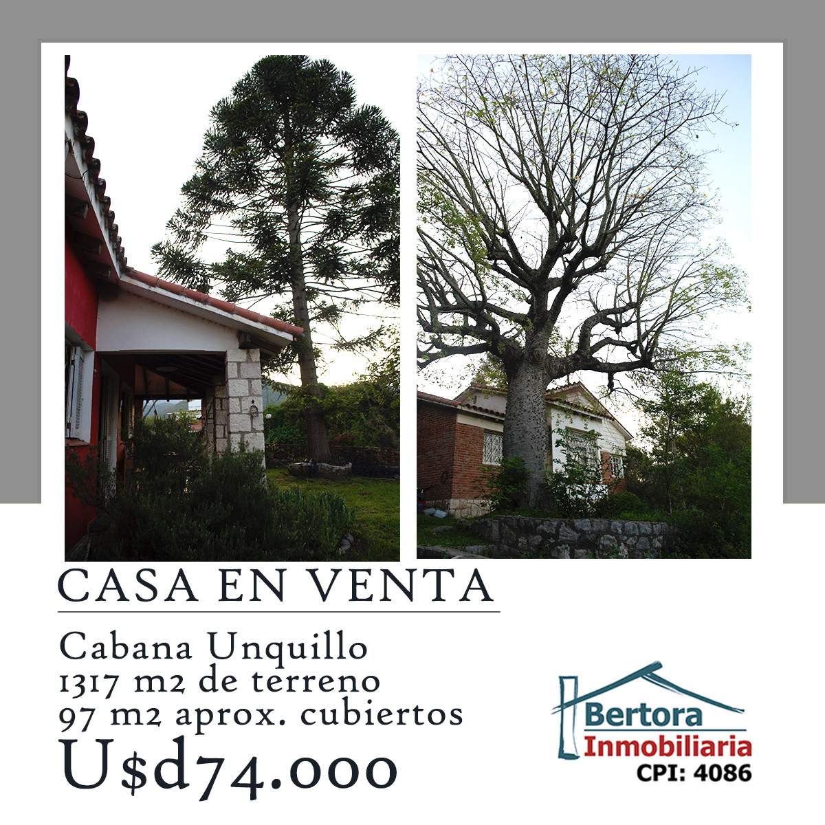 CHALET EN VENTA CABANA UNQUILLO