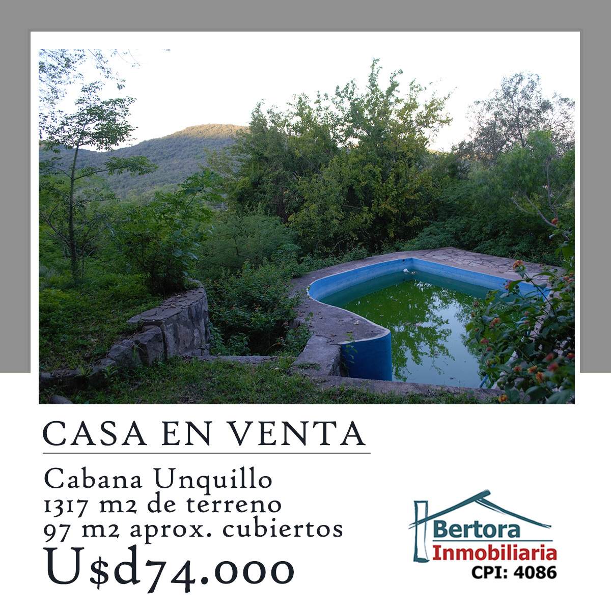 CHALET EN VENTA CABANA UNQUILLO