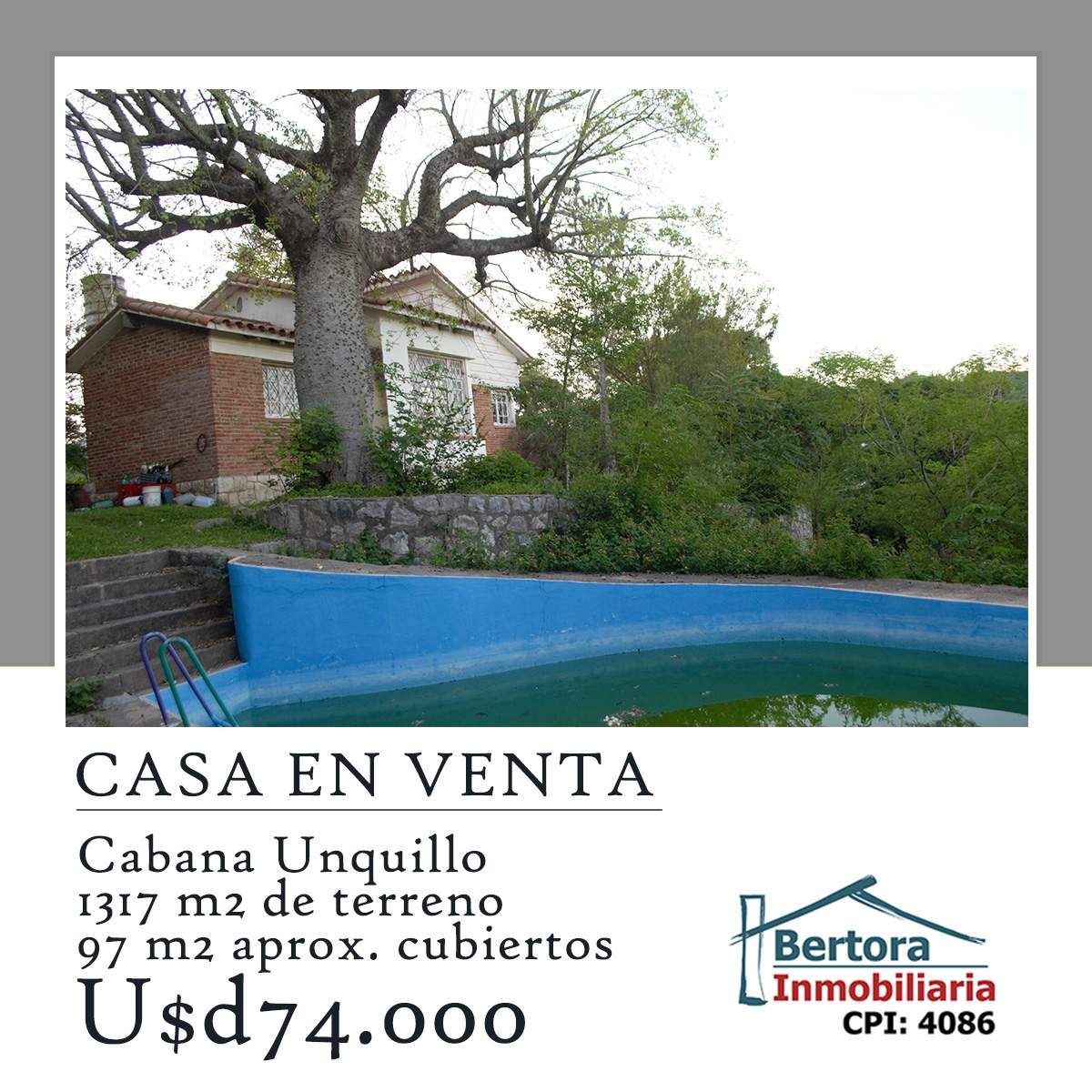 CHALET EN VENTA CABANA UNQUILLO