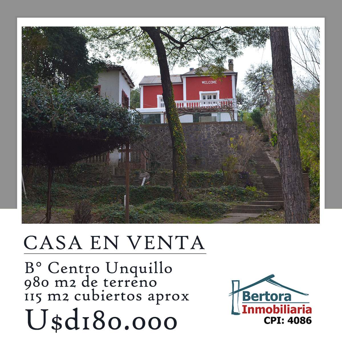 CHALET ESTILO INGLES EN VENTA UNQUILLO CORDOBA