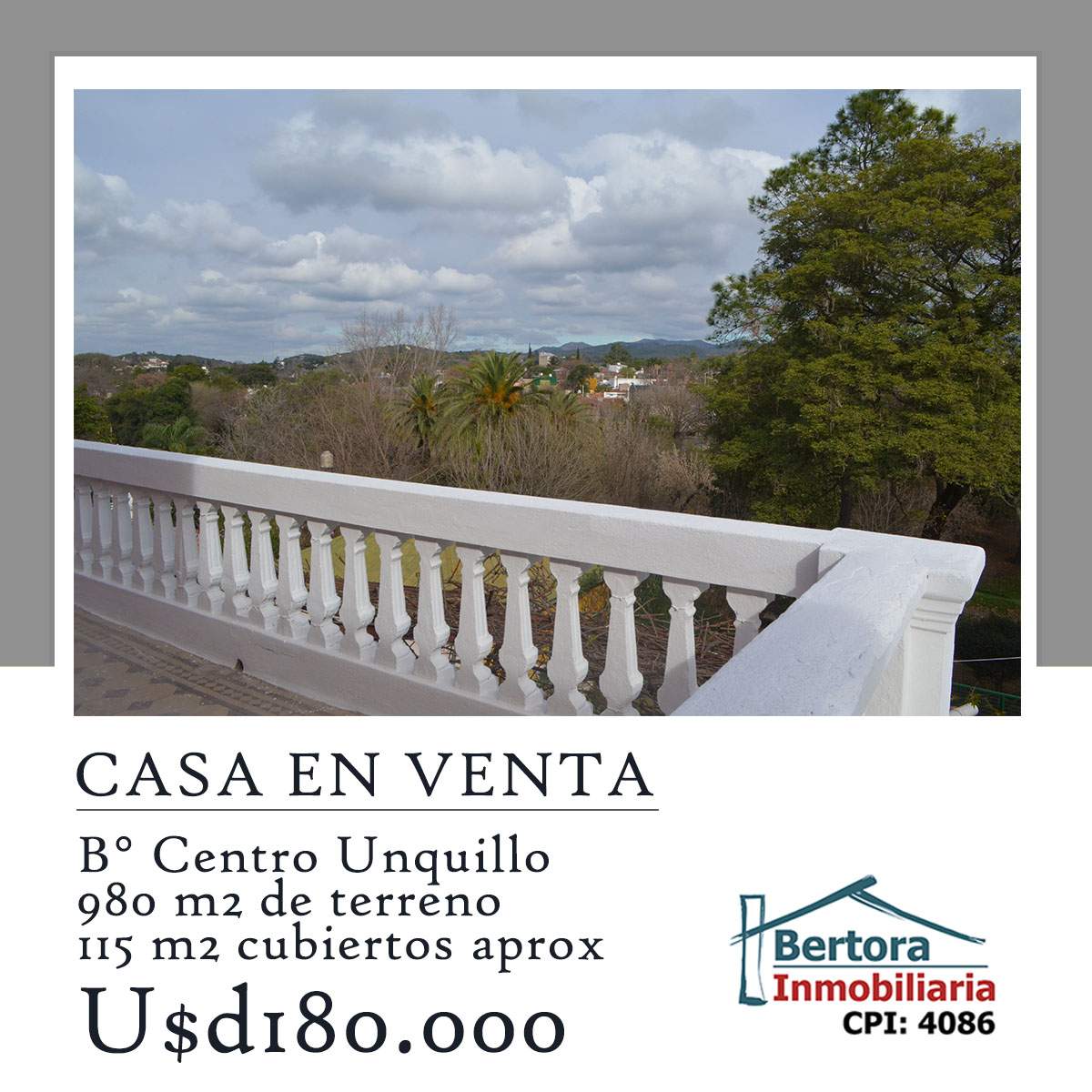 CHALET ESTILO INGLES EN VENTA UNQUILLO CORDOBA