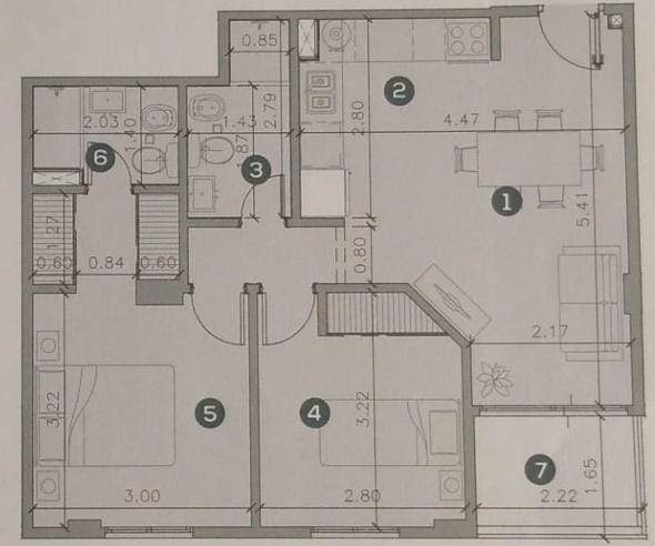 COFICO DPTO 2 DORM. con COCHERA - A ESTRENAR