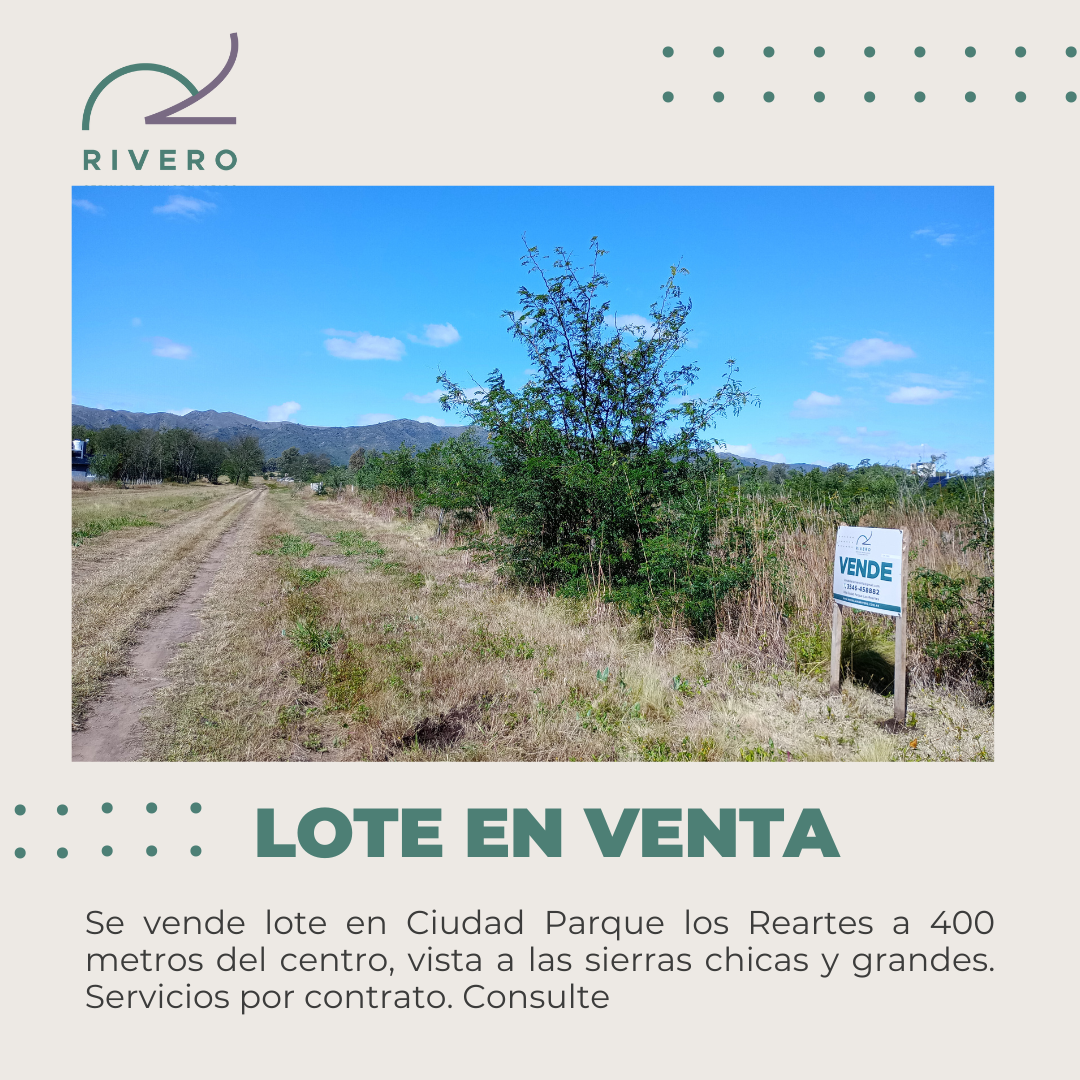 Lote en Venta Villa Ciudad Parque los Reartes