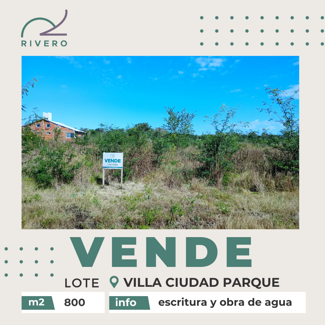 Lote en Venta Villa Ciudad Parque los Reartes