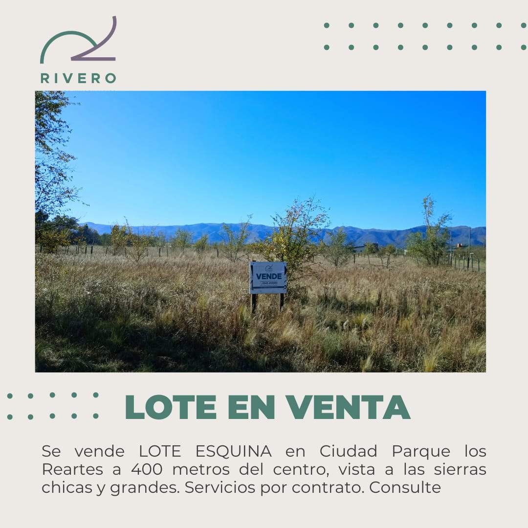 Lote en Venta Villa Ciudad Parque los Reartes