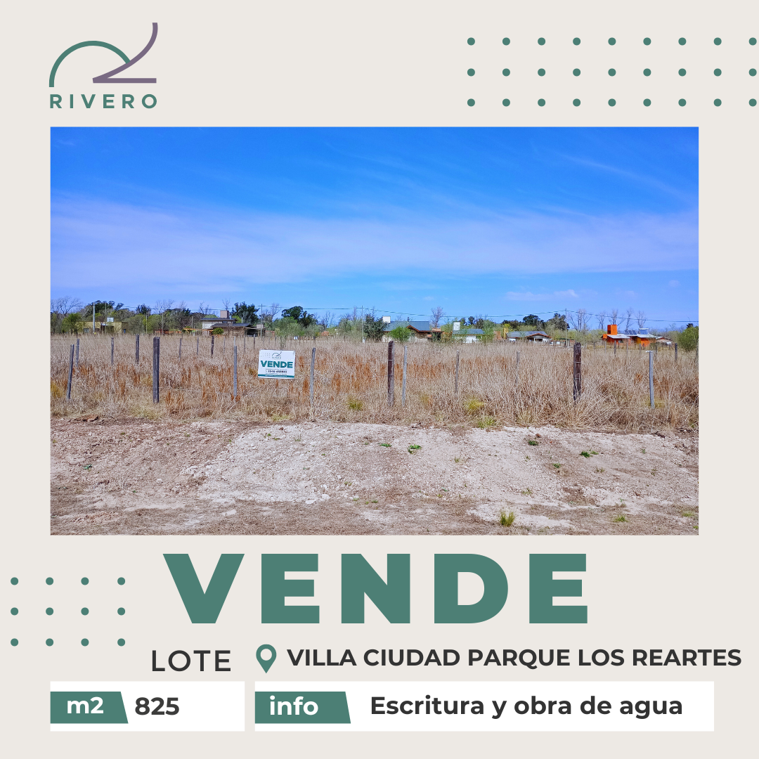 Lote en Venta Villa Ciudad Parque los Reartes