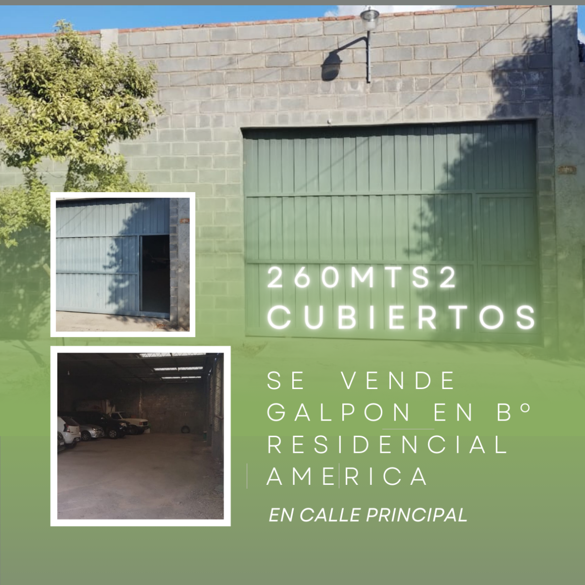 VENTA GALPON B RESID. AMERICA   260mts2