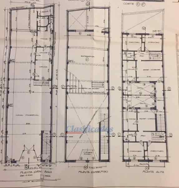 VENTA DE LOCAL 637 MTS CUBIERTOS EN 3 NIVELES CENTRO