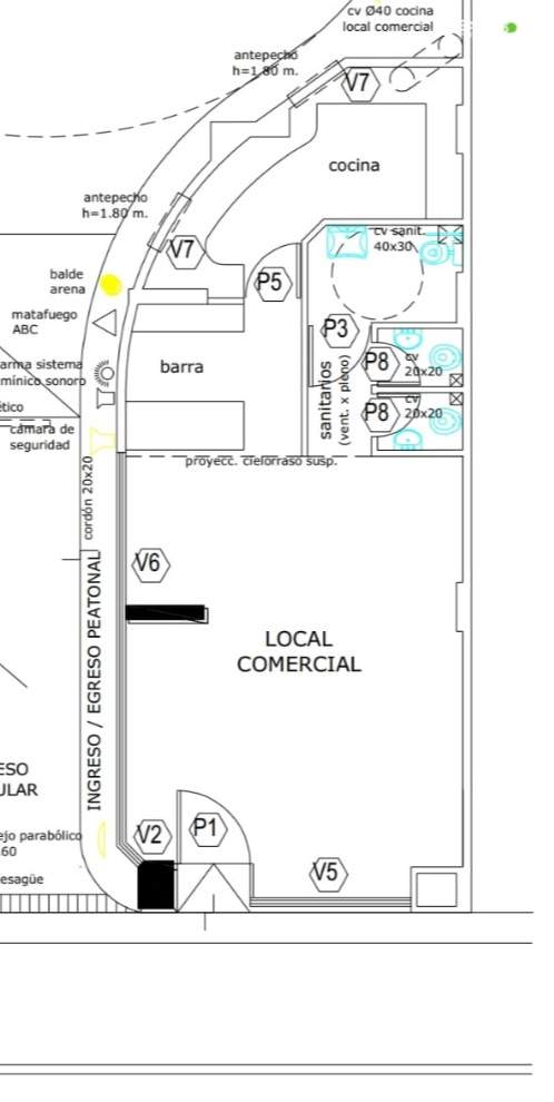 LOCAL EN VENTA NUEVA CÓRDOBA PATIO OLMOS A ESTRENAR APTO GASTRONOMIA